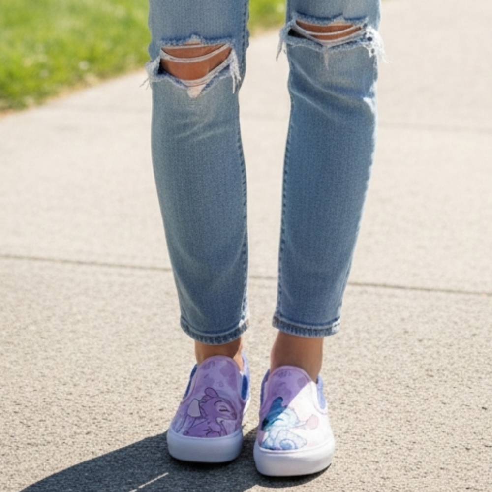 Women's Disney Stitch Low Top Slip on Sneaker